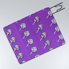 Purple Lollipop Picnic Blanket