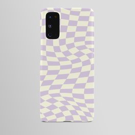 Warp Checker in Purple Android Case