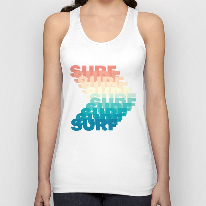 Surf Sunrise Wave | Summer Surf Design Tank Top