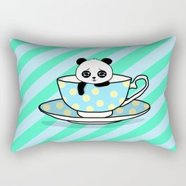 A Tired Panda Rectangular Pillow