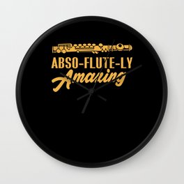 Flute Abso Flute Ly Amazing Wall Clock