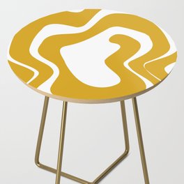 Orange abstract Side Table