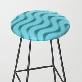 Squiggles in Motion - Blue Bar Stool