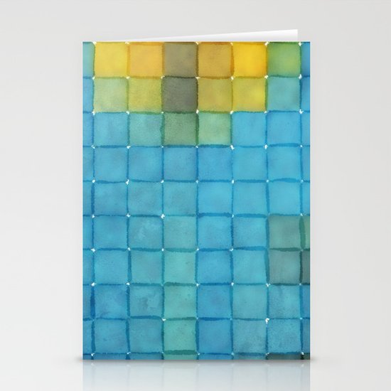 Polaroid Pixels I (Flower) Stationery Cards