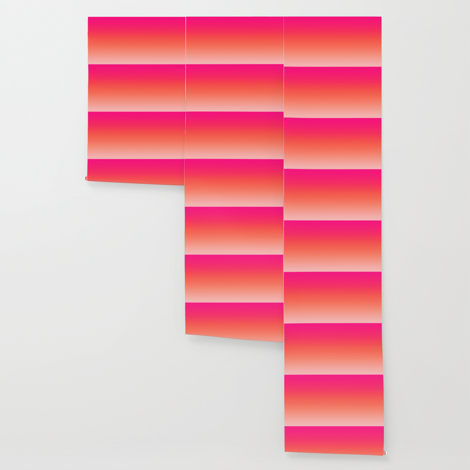 Gradient Ombre Living Coral Millennial Plastic Pink Pattern Peachy