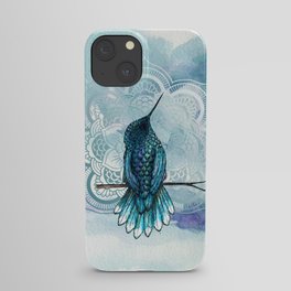 Aquarela hummingbird iPhone Case