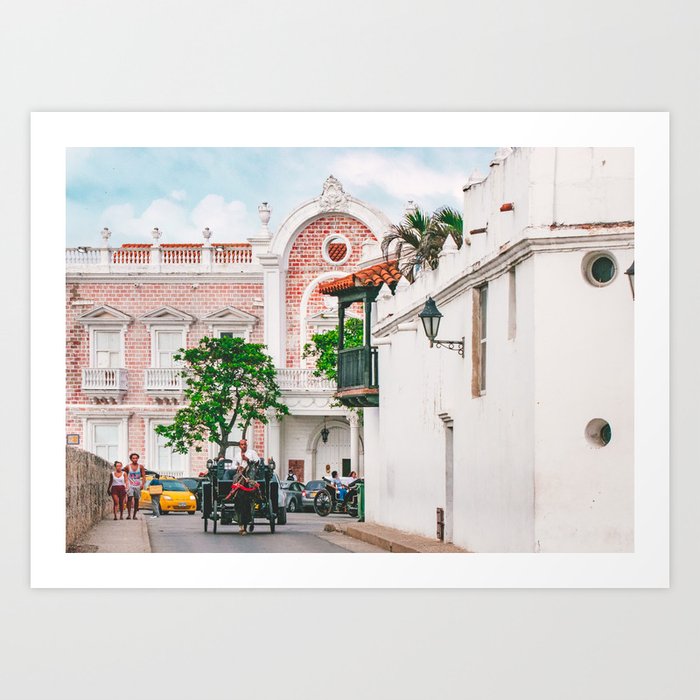 Street Scene, Cartagena Fine Art Print  • Travel Photography • Wall Art Art Print
