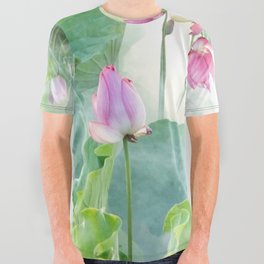 Lotus Summer All Over Graphic Tee