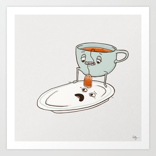 Tea Baggin' Art Print