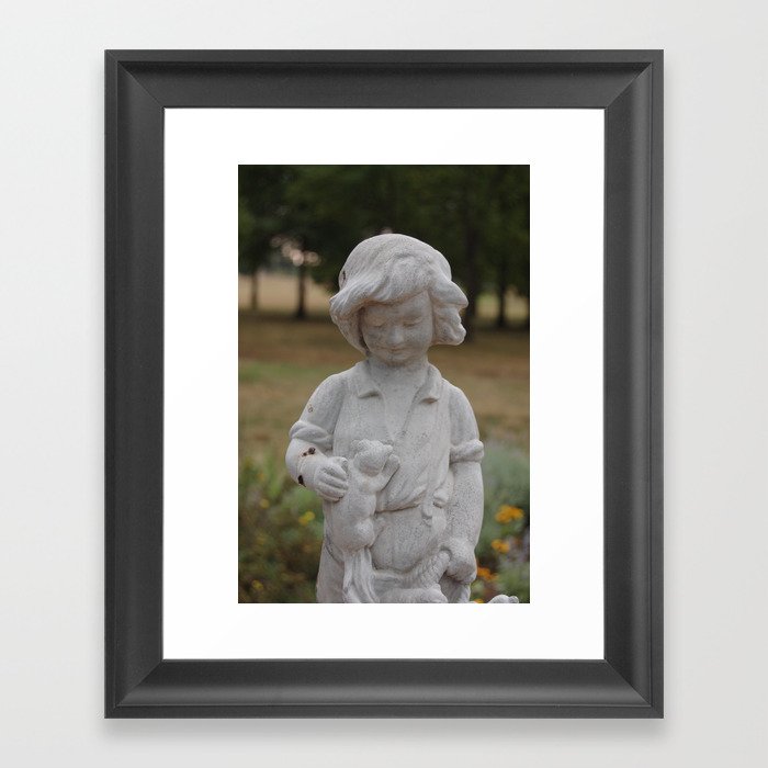 Boy with the Squirrel Framed Art Print