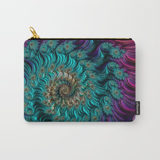 Aqua Swirl Carry-All Pouch
