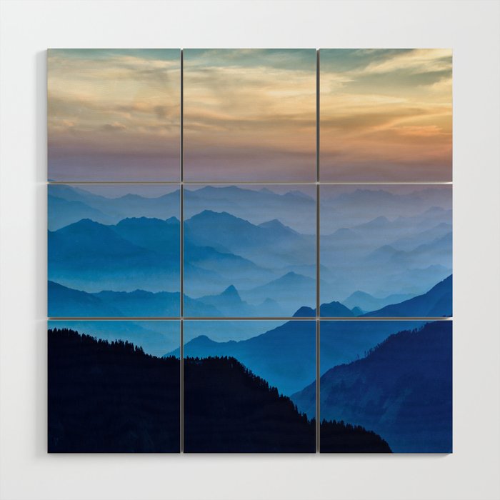 Mountains 11 Wood Wall Art