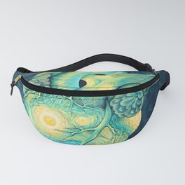 Anatomical Human Heart - Starry Night Inspired Fanny Pack