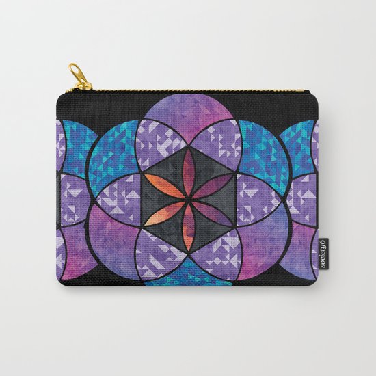 Fractal Seed of Life Carry-All Pouch