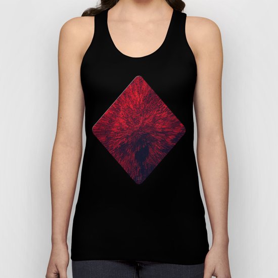 Bold Burst in Brilliant Red Unisex Tank Top
