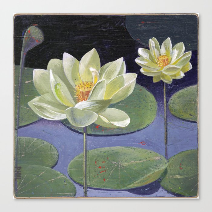 lotus & lily pad Canvas Print