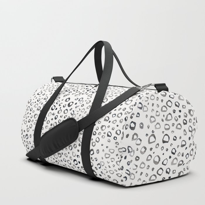 Simple black and white pattern. Duffle Bag by luciena | Society6