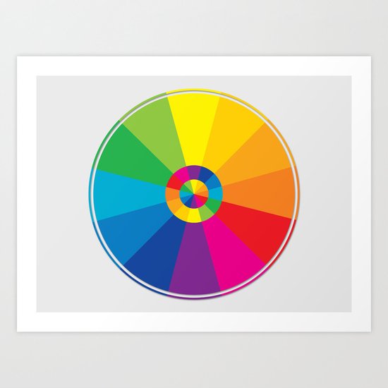 Color Wheel Art Print