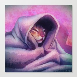 Cozy Cat Canvas Print