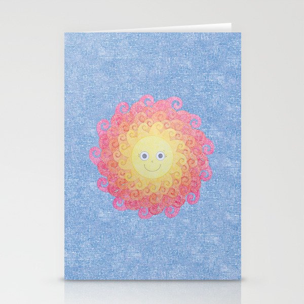Funky Sun Stationery Cards