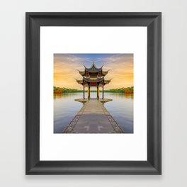 China Photography - Xi Lake In Hangzhou City Framed Art Print