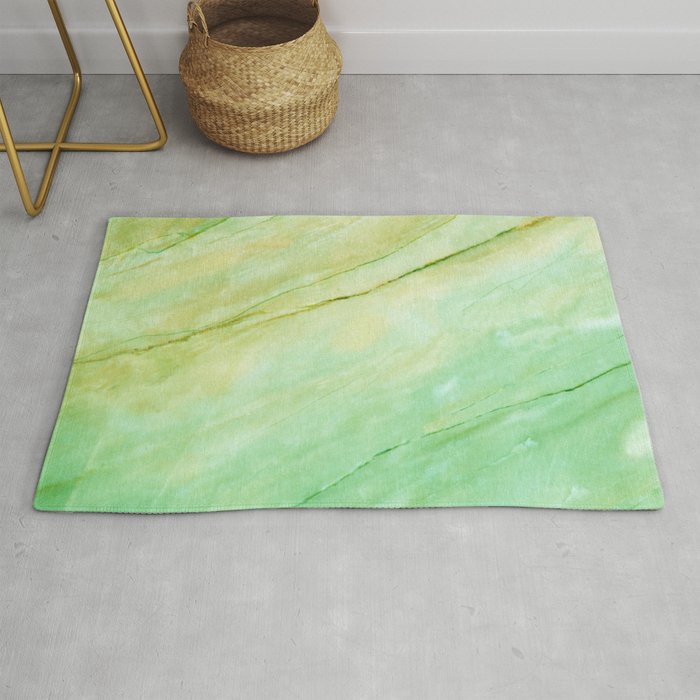Light Green Marble Rug By Calacatta Society6
