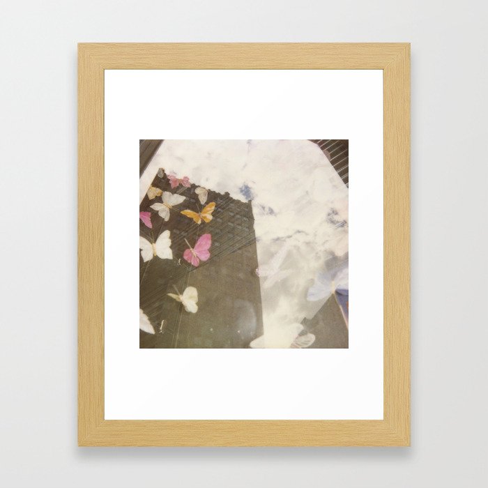 You Give Me Butterflies Framed Art Print by Beatrice Clay Society6