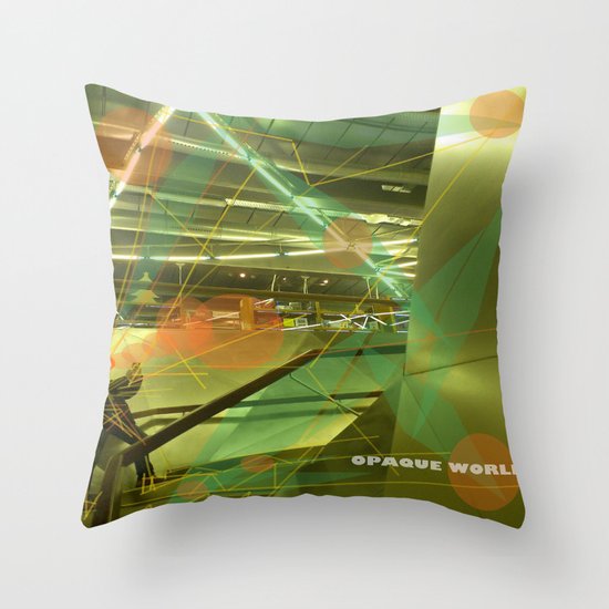 Photographer of steel stairs Throw Pillow