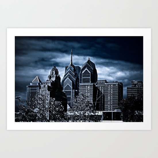 the dark city Art Print