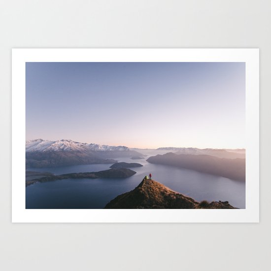 Top of the world - Wanaka Roys Peak Art Print