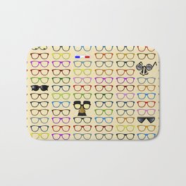 Choices -- Which Eyeglasses to Choose Bath Mat | Graphicdesign, Optician, Frames, Eyeglasses, Cool, Optical, Eyeglassframes, Ophthalmologist, Retro, Glasses 