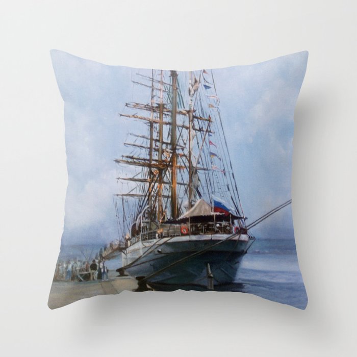 Regata Cutty Sark/Cutty Sark Tall Ship's Race Throw Pillow