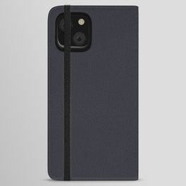NIGHT SKY color. Deep Navy solid color iPhone Wallet Case