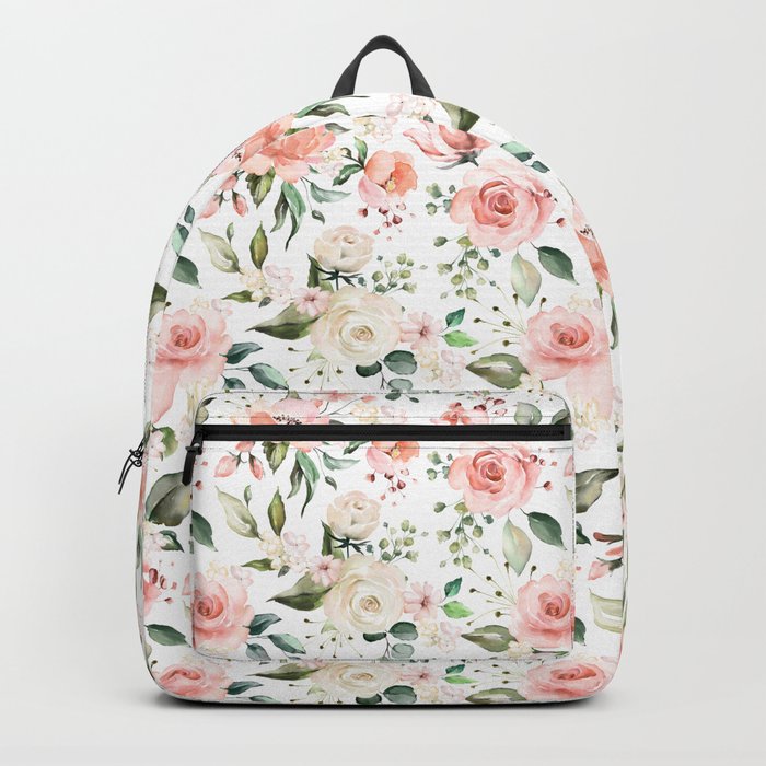 Flower hot sale pattern backpack