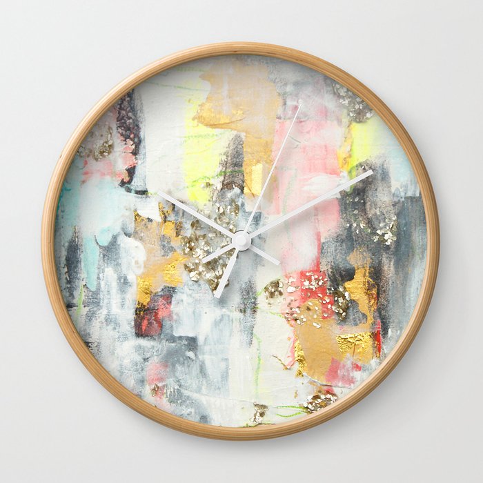 Abstract #3 by Jennifer Lorton Wall Clock