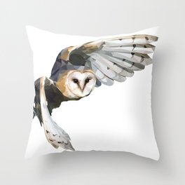 Barn Owl Throw Pillow