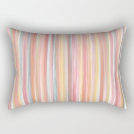 Soft Watercolour Rainbow - summer heat Rectangular Pillow