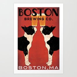 Boston Terrier Brewing Company Art Print