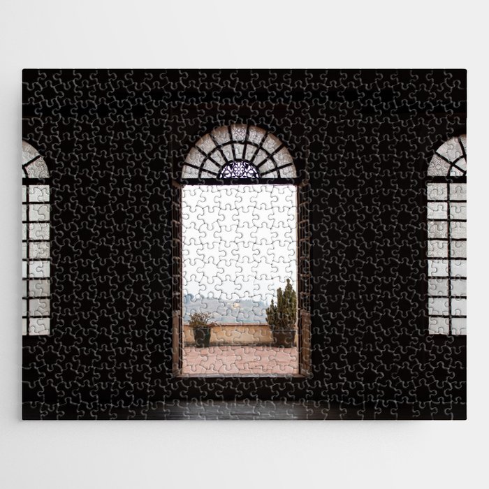 Mexico Photography - Door Leading To A Balcony With A Beautiful View Jigsaw Puzzle