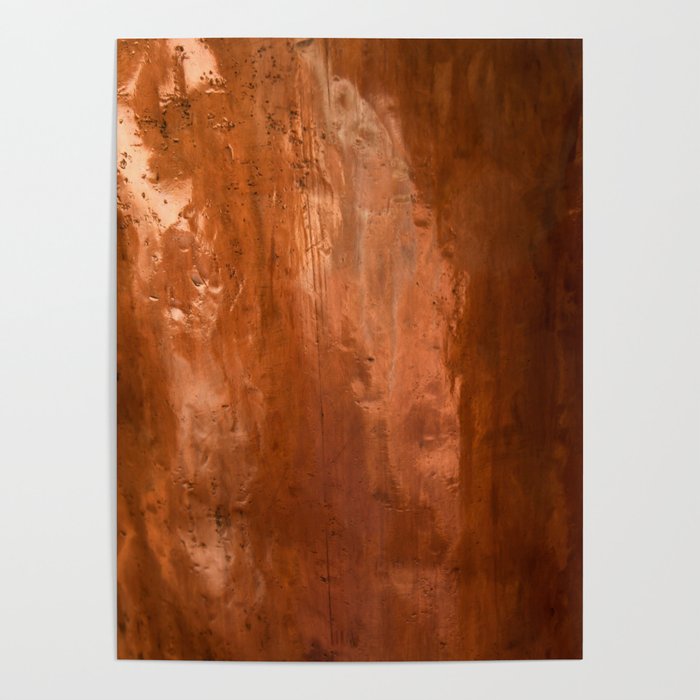 copper , metal background Poster
