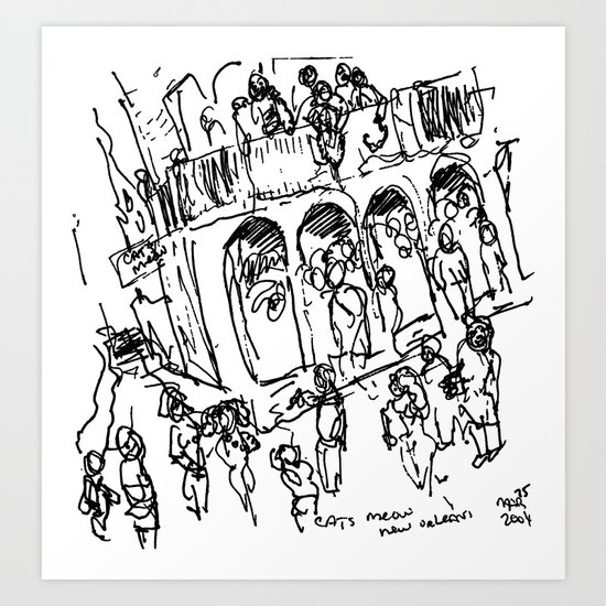 The Cat's Meow Art Print