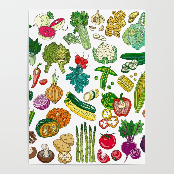 Vegetable Paradise Poster