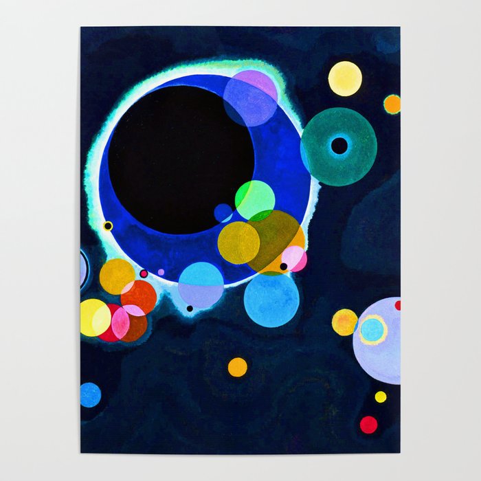 Poster Wassily Kandinsky Sketch of some circles