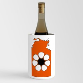 Northern Territory Australia Map with NT Flag Wine Chiller