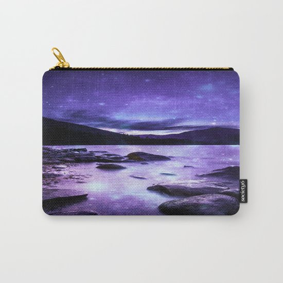 Magical Mountain Lake Purple Carry-All Pouch