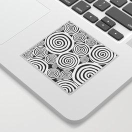 abstract swirls repetitive patterns Sticker