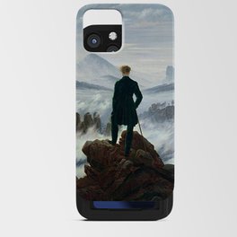 Wanderer above the Sea of Fog Painting by Caspar David Friedrich iPhone Card Case