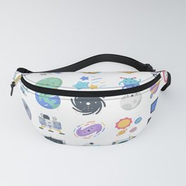 CUTE OUTER SPACE / SCIENCE / GALAXY PATTERN Fanny Pack