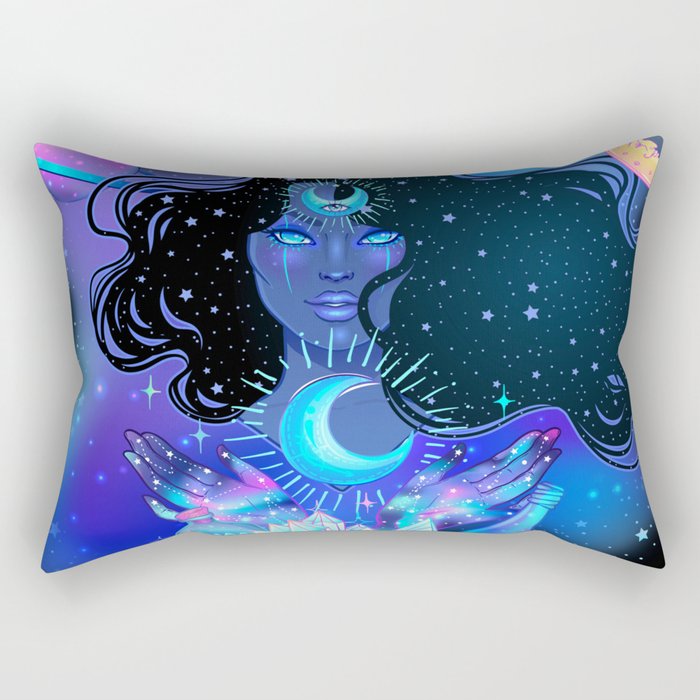 Nocturnal Goddess Rectangular Pillow