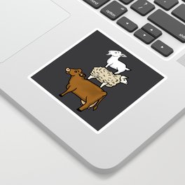 Goat, Sheep, Cow, Oh My! Sticker